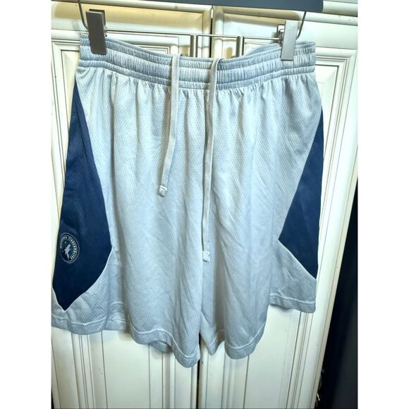 Nike Dri-Fit Men's Minnesota Timberwolves Basketball Shorts Gray Blue Large - Picture 1 of 9